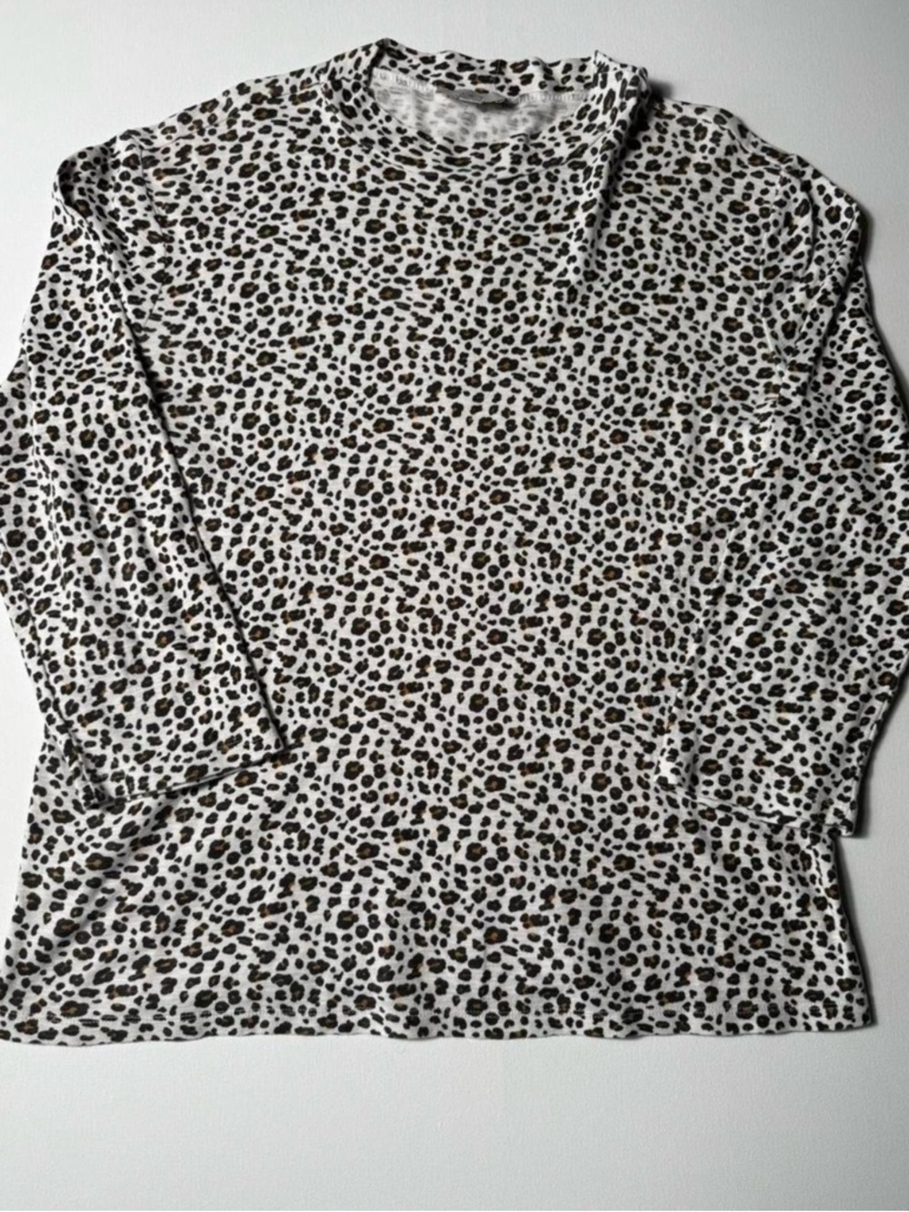 Loft Leopard Print Long Sleeve Top - Neutral Animal Print